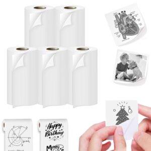 Seznik Sticky Adhesive Thermal Paper Rolls, Continuous 57mm Width Thermal Paper, 2 inch Thermal Paper for Mini Thermal Printer