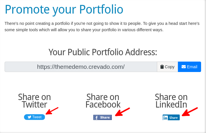 Promote Your Portfolio