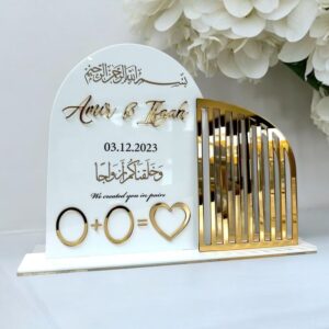 Qubool hai Customized nikahnama certificate and thumb booklet for wedding. Greeting Card (Copy)