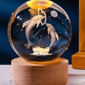 3D Galaxy Crystal Ball Night Light Night Lamp