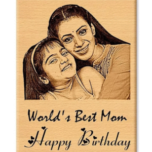 Magic Laser art Wood Table Photo Frame