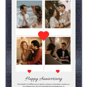 Wood Wall Photo Frame (Black, 4 Photo(s))